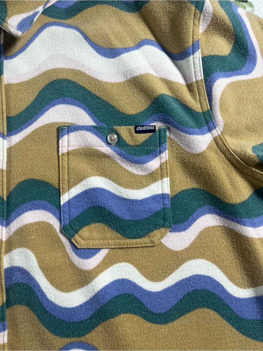 Chubbies Men’s “The Wiggle” LS Flannel Overshirt Button Up Size Large - Picture 2 of 16